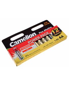 12er Power Pack Camelion Plus Alkaline Batterien AA Mignon [LR6-HP12] LR6 AM3 MN1500 E91 | 1,5V 2700mAh