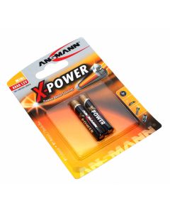 2er Pack Ansmann X-Power Alkaline Batterie AAAA Mini, LR61, MN2500, LR8D425, 1,5V