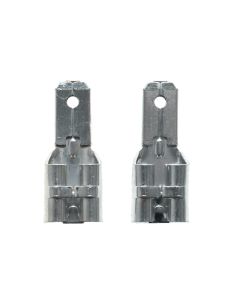 2er Set Faston Adapter 6,3mm Hülse auf 4,8mm Stecker  F250 - F187  Flachstecker, Bleiakku
