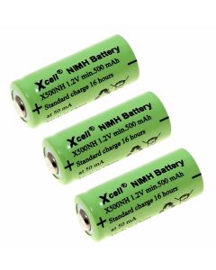 3 Stück XCell X500NH Akku, HR1 (Lady, N), NiMH mit 1,2 Volt und 500mAh Kapazität