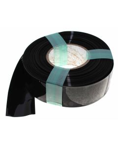 1 Meter Hart PVC Schrumpfschlauch, 53mm Flachmass, 0,08mm Wandstärke, schwarz