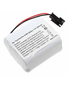 Ersatzakku für Tivoli Pal iPal tragbares Bluetooth UKW MW-Radio mit 7,2 Volt und 2200mAh, NiMH
