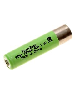 Original NiMh Akku für Humantechnik Introson IR Infrarot-Kopfhörer und Sonumaxx RX Kinnbügelhörer, Fernsehset, TV-Kopfhörer mit 1,2 Volt und 750mAh Kapazität