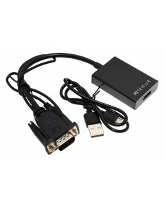 Adapter VGA auf HDMI-A Buchse, 1080p, 15cm