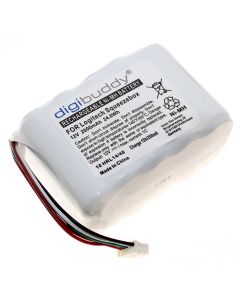 Alternativer Ni-Mh Akku, 10 AA NiMH Akku Zellenblock für Logitech Squeezebox Smart-Radio, WLAN Radio, Internetradio mit 12 Volt und 2000mAh Kapazität