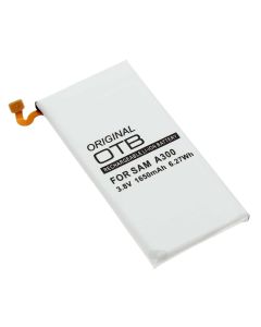 Alternativer Lithium-Ionen Akku für Samsung Galaxy A3 SM-A300 Handy, Smartphone, Mobiltelefon mit 3,8 Volt und 1650mAh Kapazität, ersetzt den original Akku EB-BA300ABE / GH43-04381A