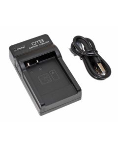 OTB Akkuladegerät, Akkuladestation DC-K4 passend für Sony BN1, NP-BN1, Casio NP-120 Akkus