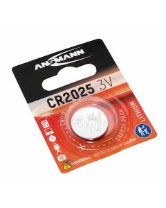 Ansmann CR2025 Lithium Knopfzelle Batterie, ECR2025, DL2025, KCR2025, 3V, 150mAh