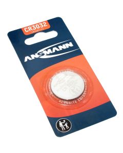 Ansmann CR3032 Lithium Knopfzelle, Batterie mit 3 Volt und 550mAh Kapazität