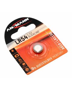 Ansmann LR54 Alkaline Knopfzelle Batterie, AG10, 189, LR1130, 1,5V, 65mAh