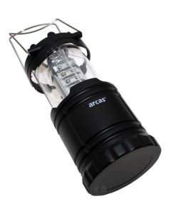 Arcas 30 LED Laterne, 120 Lumen, Farbe schwarz, Camping, Garten, Boot
