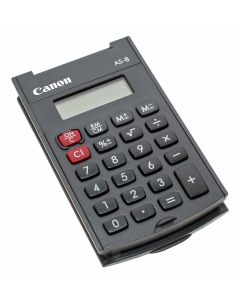 Canon AS-8 Taschenrechner mit 8 Stellen, klein und leicht, teilw. aus Recycling-Material, 