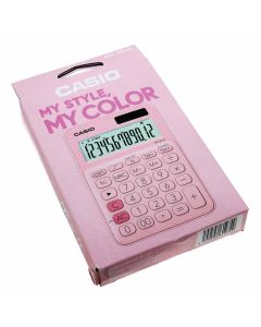 Casio MS-20UC-PK Tischrechner, 12-stellig Solar-/Batteriebetrieb, pink / rosa