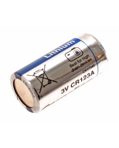 CR123A Lithium Batterie für Visonic Next K9-85 T MCW (868) Kabelloser Infrarot-Funkmelder Bewegungsmelder von Powermax plus Pro Complete Alarmanlage mit 3 Volt und 1300mAh Kapazität