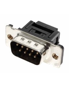 D-Sub 9 polige Stiftleiste Stecker, männlich, 90 Grad, Cut & Clip, 1400616