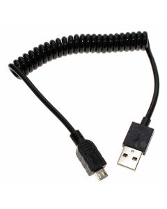 DeLOCK USB Spiralkabel USB Typ-A Stecker auf Micro-USB Typ-B Stecker, bis zu 60cm, 83162