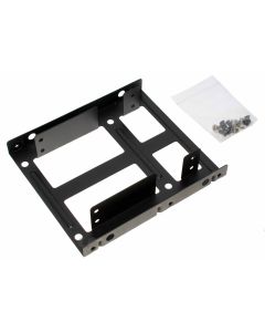 Icy Box IB-AC643 Einbaurahmen Speichereinschubadapter für 2 x 2,5 Zoll HDD / SSD in 1 x 3,5 Zoll Schacht