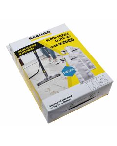 Kärcher 2x Mikrofasertücher für EasyFix Bodendüse von Dampfreiniger SC 1, SC 2, SC 3, SC 4, SC 5, 2.863-259.0