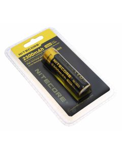 NiteCore NL1823 18650 Li-Ion Akku mit Schutzschaltung, Button Top, 3,7V, 2300mAh