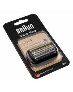 Original Braun Series 9 Cassette 92B, Scherkopf, Scherfolie, Klingenblock Kombipack, schwarz, 90787612