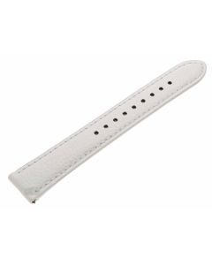 Original Samsung Gear S2 SM-R720 Uhrenarmband, Verstellgurt, Lochriemen aus Leder, Gr. L, weiss, GH98-38999A