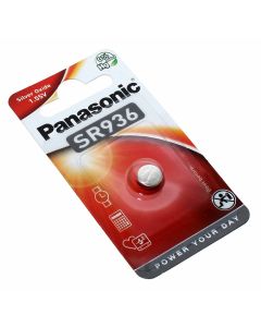Panasonic SR936 Knopfzelle Batterie Silberoxid für Uhren u.a.,SR45, AG9, 625, 394A, 1,55V, 70mAh