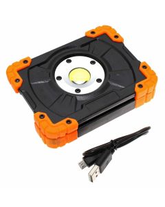 REV Flood 5 LED Arbeitsleuchte, Baustrahler mit USB-Ladekabel, Powerbankfunktion und Schutzklasse IP44, Hersteller Artikelnummer 2620011210