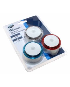 REV LED-Nachtlicht 3er Set Steckdose mit Dämmerungsautomatik, 0029340002