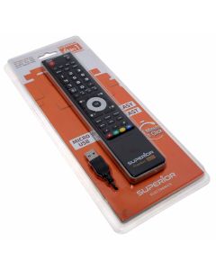Superior Freedom 4 in 1 Micro-USB Universal Fernbedienung für TV, SAT, DTT, DVD, Bluray, VCR, HDD, Hi-Fi und Projektoren (Beamer) in Farbe schwarz
