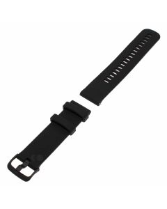 Uhrenarmband für Garmin Vivoactive 4 Smartwatch, Fitnesstracker, Silikon, schwarz
