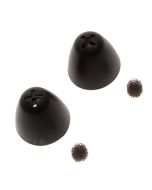 Original Sennheiser Ohrpolster, Ohrstöpsel, Earpad (1 Paar) spitz, konisch, glatt mit Cerumenfilter für Headset, Kopfhörer, Kinnbügelhörer in schwarz aus Silikon, geeignet für Sennheiser Set 860, Set 880, RS 2000, RS 5000, 573687