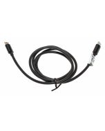 1m Datenkabel Ladekabel USB-C 2.0 Stecker auf USB-C 2.0 Stecker, USB-PD bis 100W, schwarz