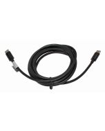 2 Meter langes Daten- Ladekabel, USB Type C (USB-C) Stecker auf USB-C (2.0) Stecker, in Farbe schwarz