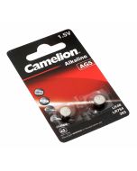 2x Camelion AG5 LR48 Alkaline Knopfzelle Batterie, 5GA, G5A, LR754, SG5, V5GA, 1,5V, 53mAh