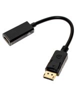 Adapter von Displayport (männlich) auf HDMI (weiblich) zur digitalen Übertragung von HD Video Inhalten auf den Flatscreen TV oder externen Monitor