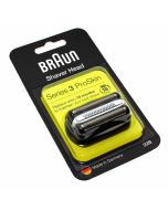 Original Braun 32B Kombipack bestehend aus Scherfolie und Klingenblock für Braun Series 3 ProSkin Rasierapparate in Farbe schwarz, Ersatzteil Teilenummer 90755888
