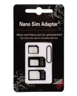 SIM Karten Adapter Set NanoSim MicroSim für iPhone iPad iPad mini HTC One