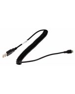 USB 2.0 Datenkabel Ladekabel Micro USB, Spiralkabel 0,5m bis ca. 1,2m, ersetzt Nokia CA-101, Samsung PCBU10