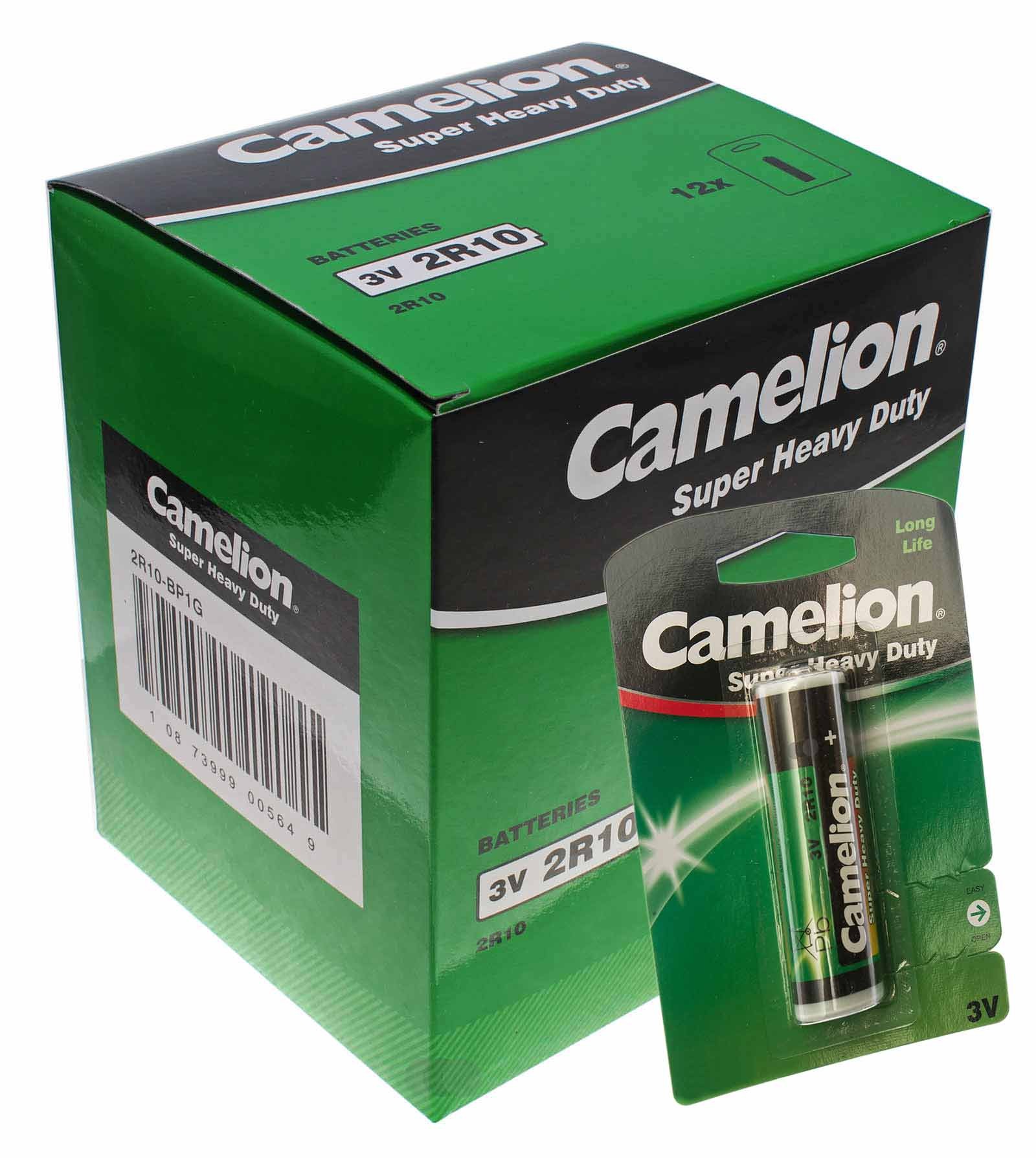 12 Stück - Camelion 2R10 3V Zink-Kohle Stabbatterie