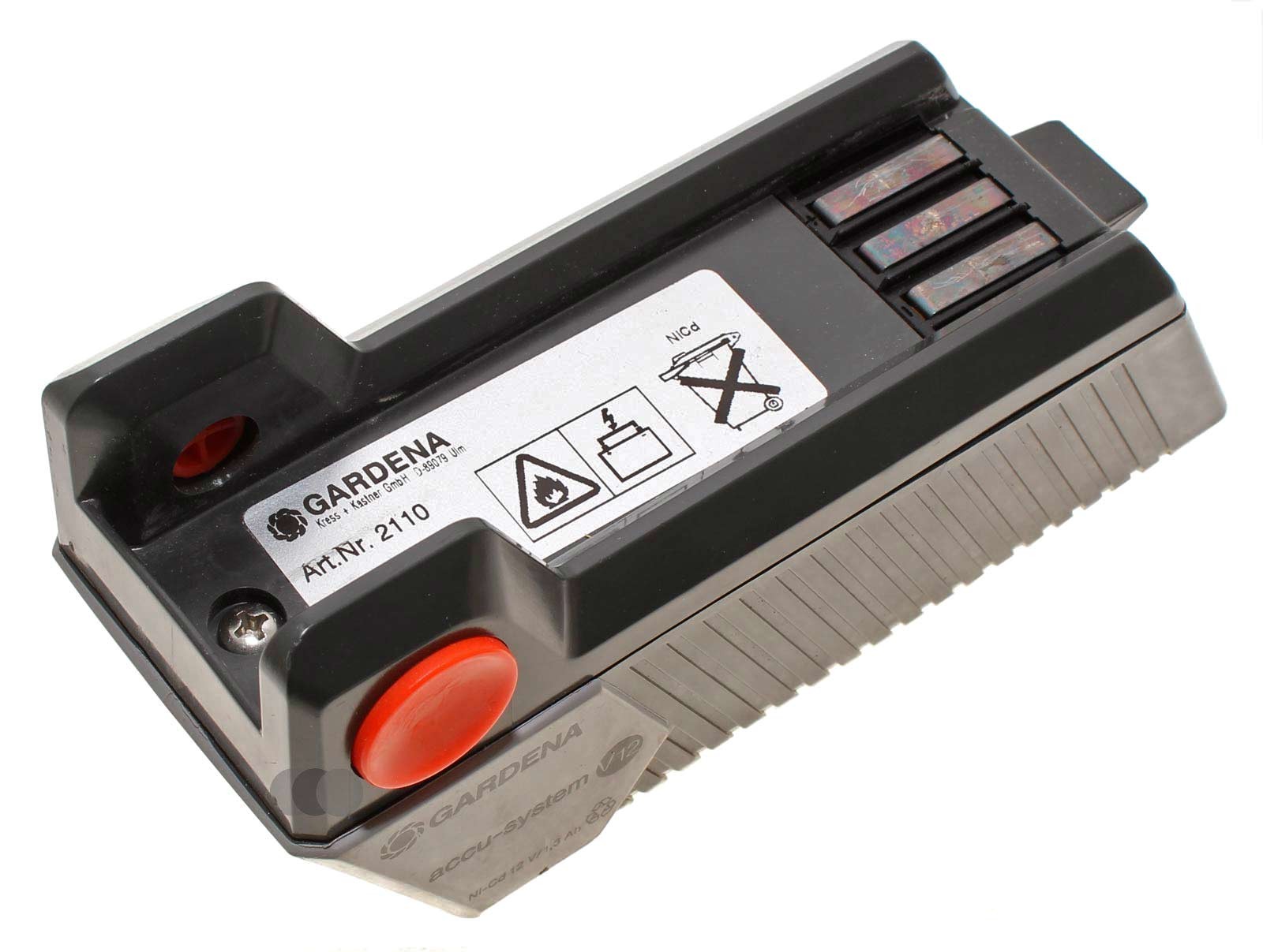 12V Gardena Akku 2110 Accu-System V12 AP12, 3000mAh, gebrauchtes Gehäuse neue Zellen
