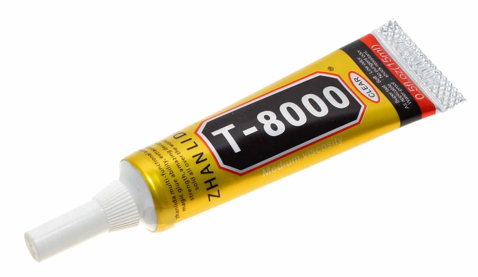 15ml Zhanlida T-8000 Universal Kleber medium viscosity, Display Reparatur Handy, Tablet, transparent