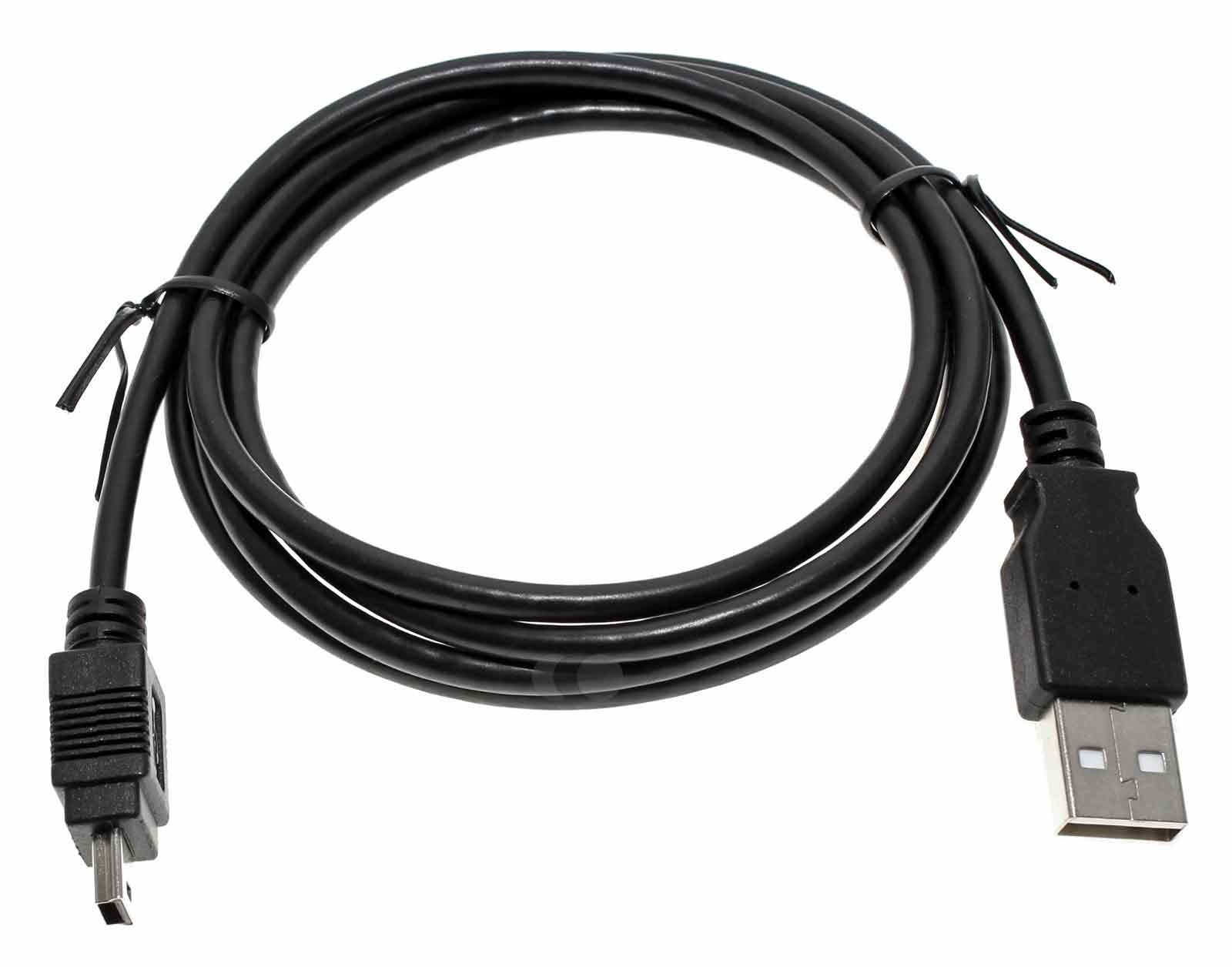1,2m Datenkabel Ladekabel USB Typ-A auf Mini USB, z.B. für GoPro, Sony, Nokia, Motorola