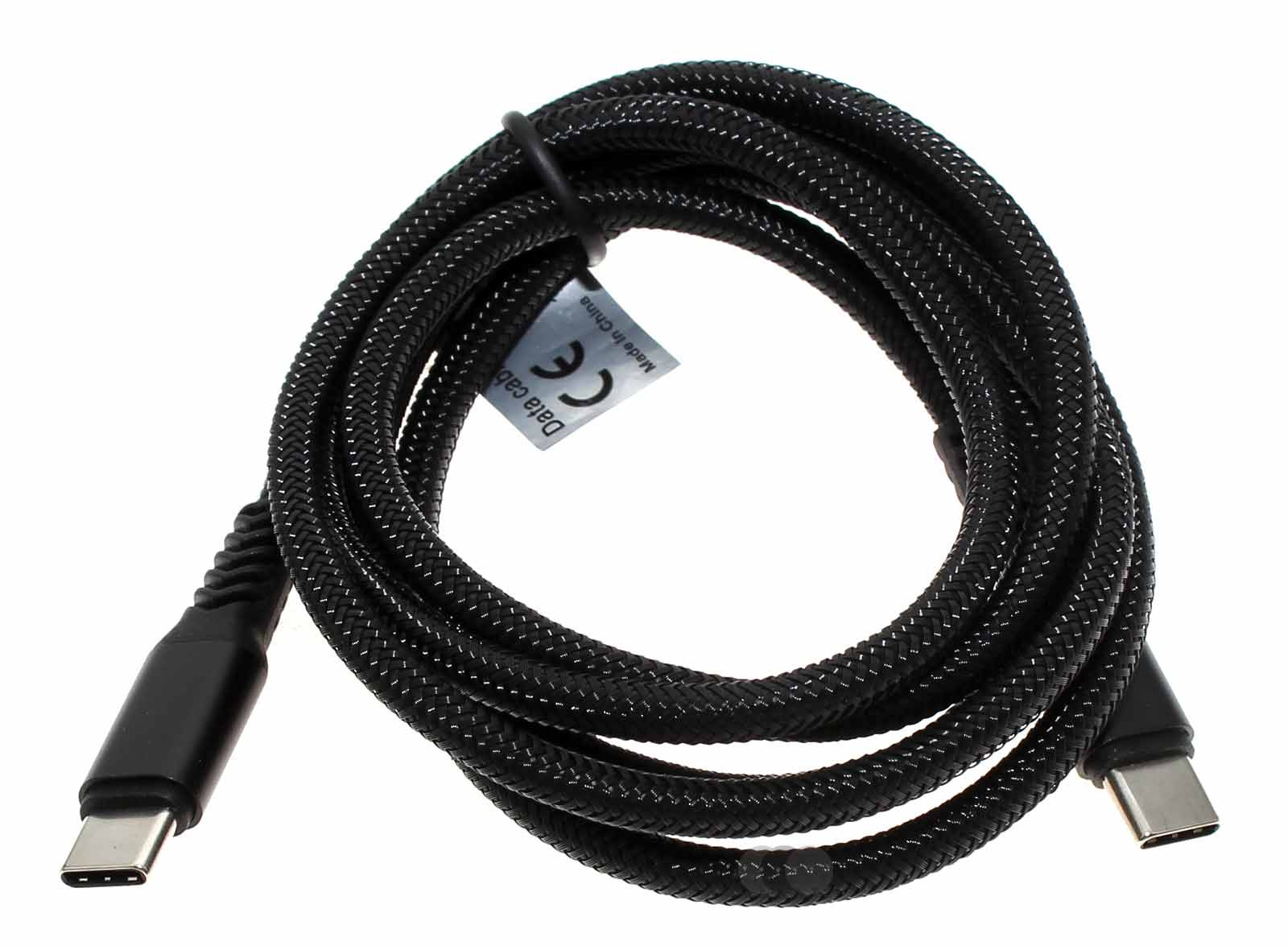 1,2m Datenkabel Ladekabel USB Type C (USB-C) Stecker auf USB Type C (USB-C) Stecker, Handy, Tablet, Laptop