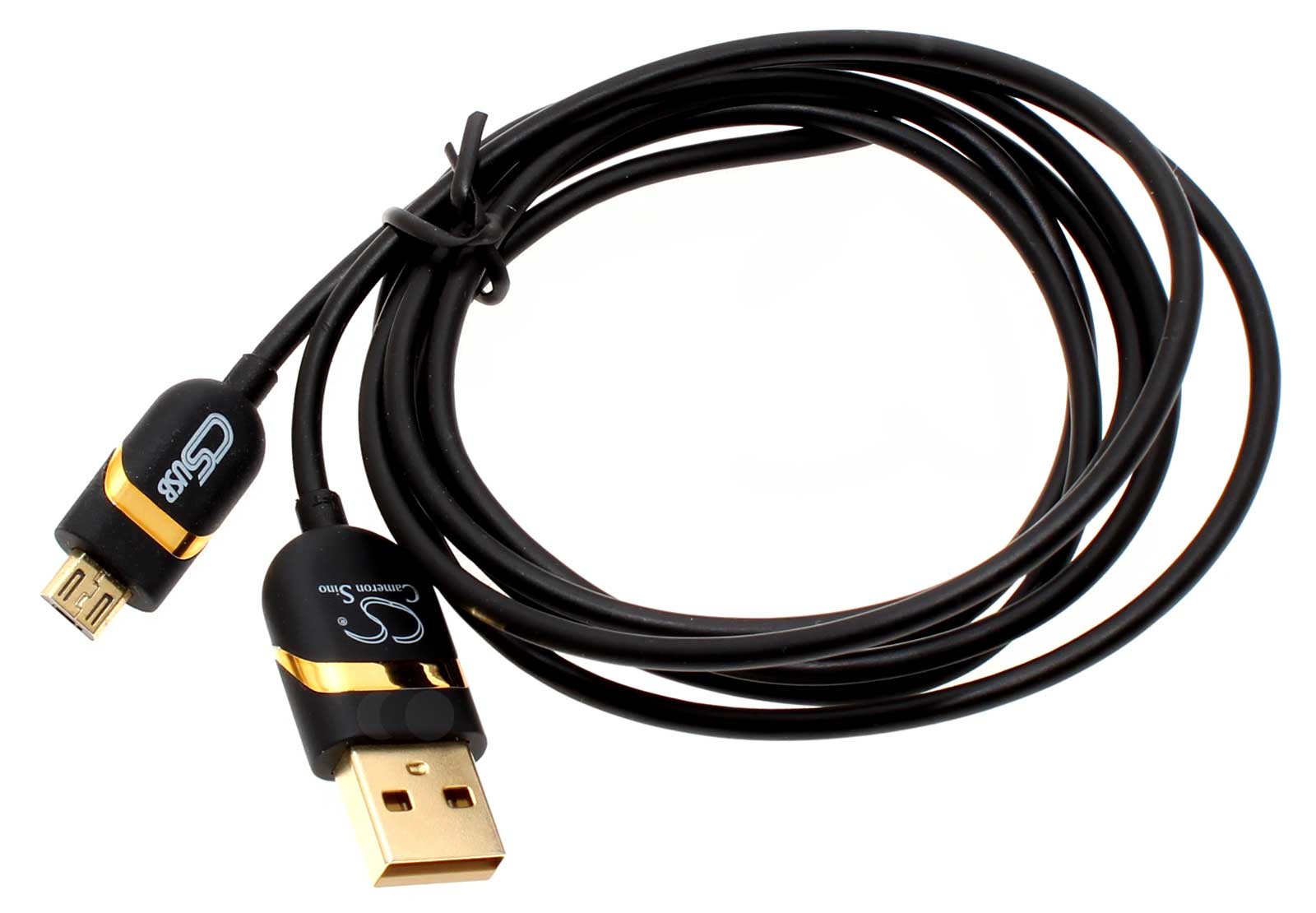 Hochwertiges, schwarzes, 1,5m langes USB-Datenkabel und Ladekabel