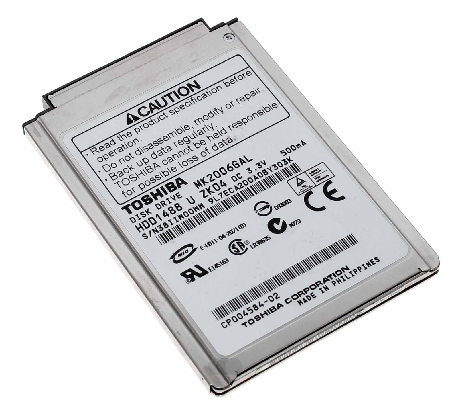 1.8" Toshiba MK2006GAL 20GB 4200rpm Festplatte, HDD1488, iPod Classic 2 3 4