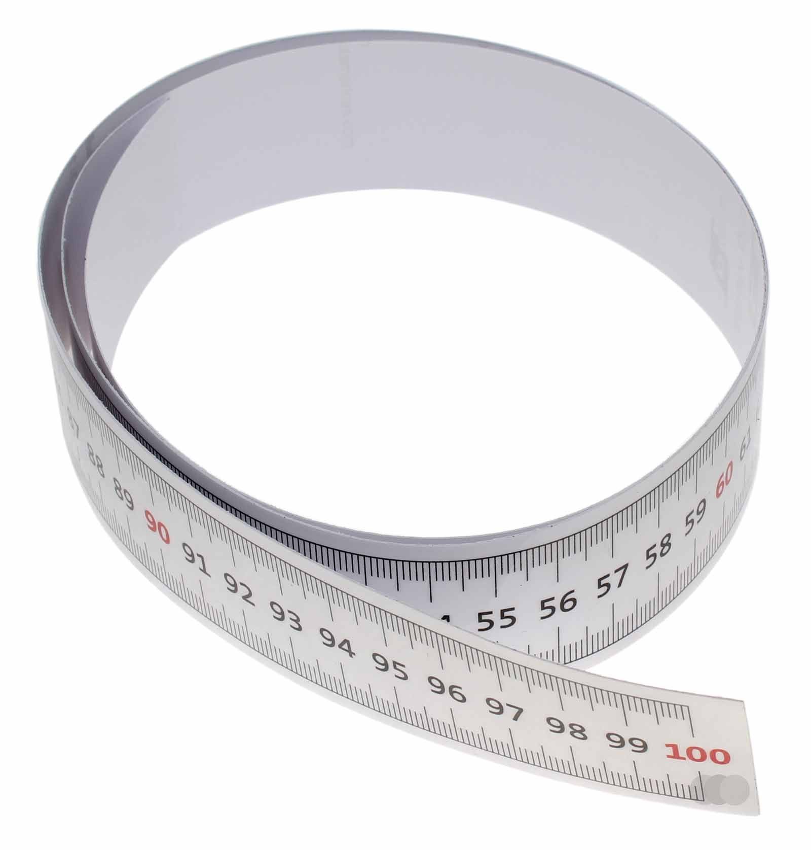 1 Meter 100cm Klebema band selbstklebendes Massband Klebelineal