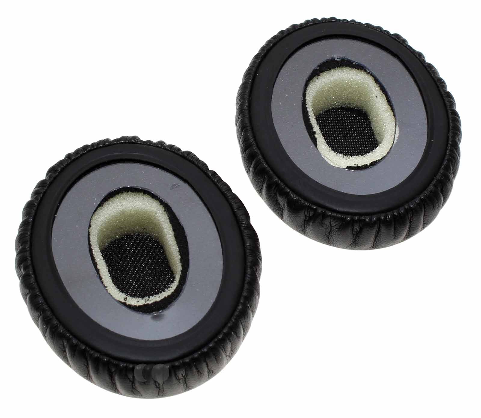 1 Paar (2 Stück) Ohrpolster aus Schaumstoff und Kunstleder in Farbe schwarz für Bose SoundLink Kopfhörer. Ersetzt die original Ohrpolster 724277-0010