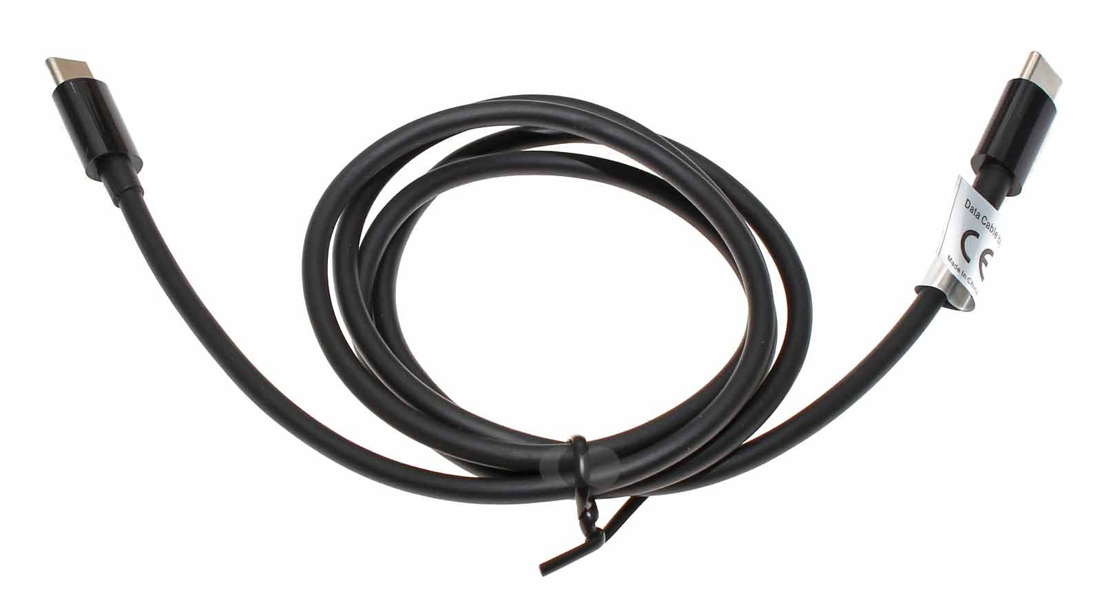 1m Datenkabel Ladekabel USB-C 2.0 Stecker auf USB-C 2.0 Stecker, USB-PD bis 100W, schwarz
