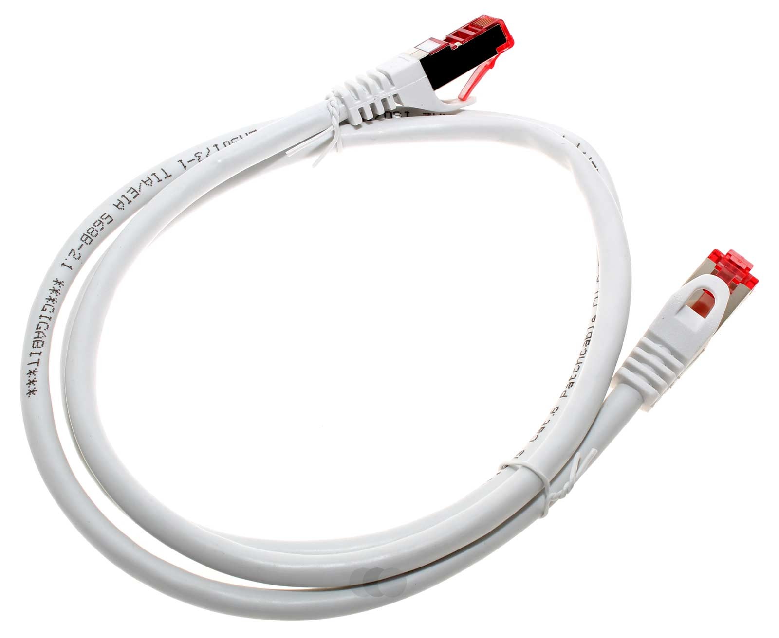 1m Ethernet LAN Patchkabel Netzwerkkabel Cat. 6 mit RNS, RJ45 Stecker auf Stecker