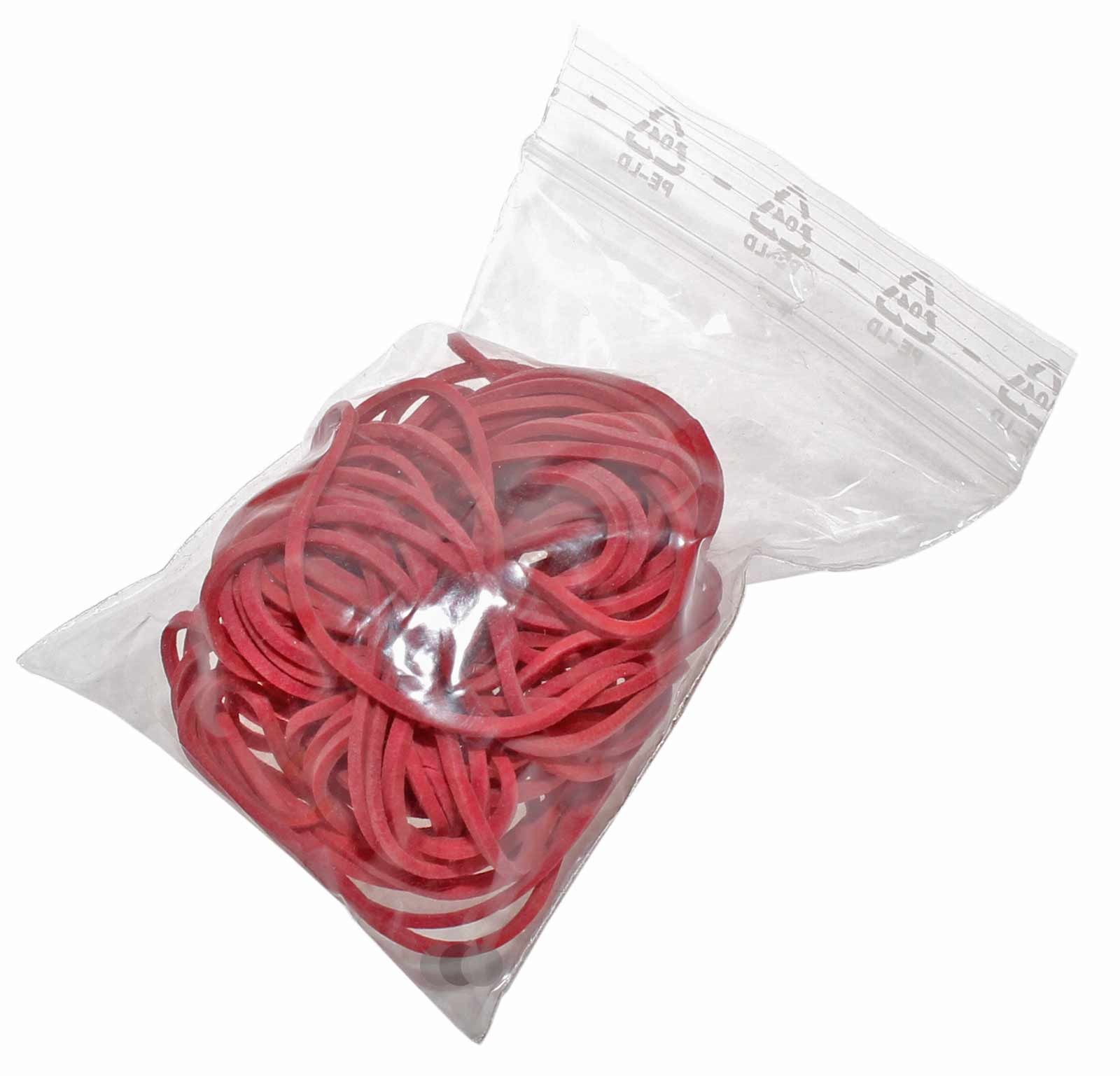25 Stück rote Gummiringe Gummibänder Gummis Schießgummis mit 22cm Umfang
